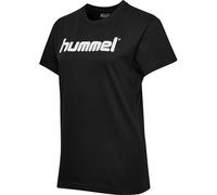 hummel Women's Hmlgo Cotton Logo T-shirts, womens, T-shirts, 203518-2001, black, L