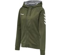 hummel Women's HMLGO COTTON ZIP HOODIE WOMAN Sweatshirt, Grape Leaf, S