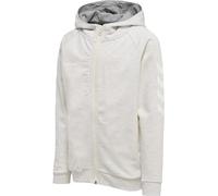 hummel Women's HMLGO COTTON ZIP HOODIE WOMAN Sweatshirt, Egret Melange, X-Small