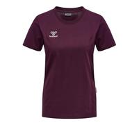 hummel Women's Hmlmove Grid Cot. T-Shirt S/S Woman T-Shirt Grape Wine
