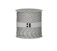 Hummelt® SilverLine Rope Polyester Rope 6 mm 50 m White / Black on a Roll