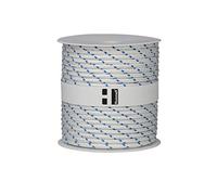 Hummelt® SilverLine Rope Polyester Rope 6 mm 50 m White / Blue on a Roll