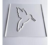 Humming Bird Router Template, Clear Acrylic Template, Router Inlay Template, Woodworking Router Template