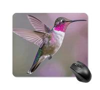 Humming Birds Mouse Pad Square Laptop Mouse Mat Cute Computer Mousepad Keyboard Pad Non-Slip Desk Pads for Gaming Office Work Home 25 * 30cm