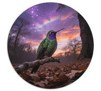 Hummingbird 1000 Piece Round Puzzle Creative Brain Challenge All Generations Cognitive Growth Entertainment Bird Fun for Holidays Family Events 1000pcs (67.5x67.5cm)