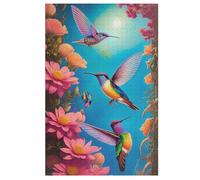 Hummingbird 1000 Piece Wooden Jigsaw Puzzles for Adults Puzzle Learning Educational Toys Family Games for Kids Jigsaws 78×53cm