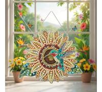 Hummingbird and Sunflower Pearl Hanging Diamond Art Kit for Adults OW46