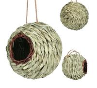 Hummingbird | Ball Shaped Hummingbird House,Natural Hand-Woven Animal Cabin, Hanging Bird House Outdoor Decoration Garden Balcony And Trees