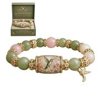 Hummingbird Beaded Bracelet for Women, Western Charm Gift with Box (A)