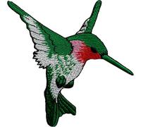 Hummingbird Bird Patch Embroidered Badge Iron Sew On T Shirt Coat Dress Jeans