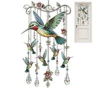 Hummingbird Chimes | Deep Tone Decorative Pendant Ornament,Wind Chimes Outdoor Bell Decor,for Outdoor Backyard Patio Balcony Porch Birthday Memorial Women Grandma Mother's Day