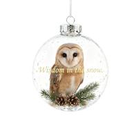 Hummingbird Christmas Ornament - 3.15x3.15 in Festive Glass Bauble, Glitter Hanging Pendant Decoration | Colorful Holiday Accessory for Living Room, Home Décor, Kitchen, Bedroom, Mantelpiece, Display