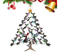 Hummingbird Christmas Ornament,Colorful Hummingbirds Tree Decor,Stacked Hummingbird Ornament for Christmas,Winter Bird Stacking Tree Xmas Decor, for Hummingbirds Lover (C)
