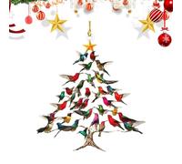 Hummingbird Christmas Ornament | Stacking Bird Window Decorations | Home Decoration for Wall Garden Yard Display Holiday Season Women Men Yard
