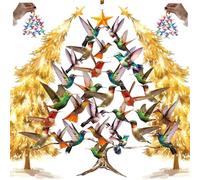 Hummingbird Christmas Tree Ornaments, Colorful Stack Hummingbird Home Decor, Winter Hummingbird Stacking Tree Ornamen, Ideal Festival Gift For Christmas, Thanksgiving, Birthdays (A 1pcs)