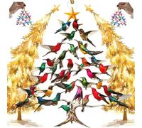 Hummingbird Christmas Tree Ornaments, Colorful Stack Hummingbird Home Decor, Winter Hummingbird Stacking Tree Ornamen, Ideal Festival Gift For Christmas, Thanksgiving, Birthdays (B 1pcs)