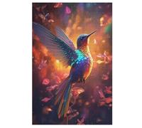 Hummingbird Color 1000 Piece Wooden Jigsaw Puzzles for Adults Puzzle Learning Educational Toys Family Games for Kids Jigsaws （78×53cm）