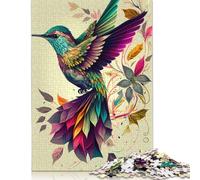 Hummingbird Color Bird Puzzles for Adults 500 Piece Puzzle Adult Jigsaw Puzzle Game Toys for Adults 500pcs (52x38cm)
