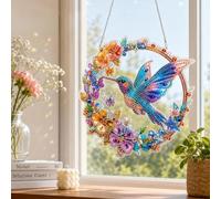 Hummingbird Diamond Art,Hummingbird Handmade Decoration Set,For Balcony