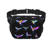 Hummingbird drone Pattern trendy fashionable waist bag, unisex travel sports messenger bag