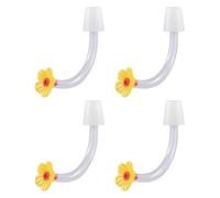 Hummingbird Feeder Spare Parts, Multifunctional Feeding Accessories, Hummingbird Feeder Tubes With Floral Tip, For Indoor And Outdoor, Garden, Patio, Lawn, Yard