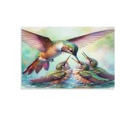Hummingbird feeding chicks,1000-piece paper puzzle for adults,26x38cm