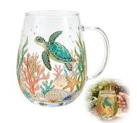 Hummingbird Flora Glass Cup,Cardinal Glass Mug with Handle, Elegant Clear Drinking Mugs with Flower Pattern, Bird and Outdoor Lovers, Floral Garden Lovers