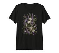 Hummingbird Floral Botanical Garden Apothecary Premium T-Shirt