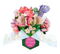 Hummingbird Flower Bouquet Happy Mother's Day 3D Pop Up Mother's Day Card
