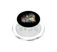Hummingbird Flower Floral Cute Bird Lover PopSockets PopGrip for MagSafe