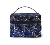 Hummingbird Flowers Cosmetic Bag Makeup Bag Large Travel Makeup Organizer Case, Excellent Capacity, Water-Resistant, Suitable For Women Families Couples Or Long-Term Travel., Glow In The Dark, One