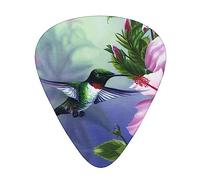 Hummingbird Fly Pattern Print Guitar Picks Personalized Novelty Guitar Plectrums For Electric Guitar Acoustic Guitar 12 Pack