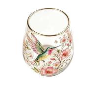 Hummingbird Glass Cup - Elegant Clear Drinkware Ornament,Floral Hummingbird Glass Tea Cup | for Loose Leaves Coffee Milk Juice Water Mom Friends Girlfriend