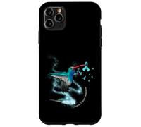 Hummingbird Holding Teal Ribbon Ovarian Cancer Awareness Case for iPhone 11 Pro Max