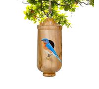 Hummingbird House, Swing Nesting House Wood for Hummingbirds, Hummingbird House, Reusable Wood, Not Easy to Deform for Outdoor Garden