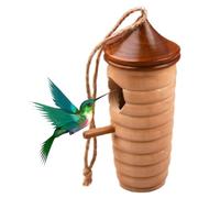 Hummingbird Houses for Nesting - Birdhouse with Rope,Humming Bird Houses for Outdoors,for Garden Tree Courtyard Balcony Patio Lawn Indoor Window Home
