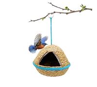Hummingbird Houses for Nesting, Hand-Woven Nesting Site for Outdoor Use - Bird Nesting Hut - for Cockatiel, Wedge Tail Parakeet, Lovebird, Canary, Macaw, African Grey, Finch and the Garden