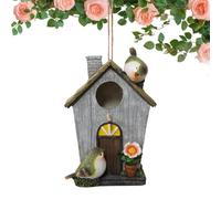 Hummingbird Houses for Outside | Resin Removable Plug Windproof Shelter | Cockatiel Nesting Box - for Lovers Sleeping Play Indoor Outdoor Home Garden