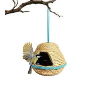 Hummingbird Houses | Hand Woven Hangable Nesting | Bird Hut,for Cockatiel Conure Lovebird Canary Macaw African Grey Finch Garden