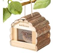 Hummingbird Houses, Wooden Bird Houses for Outdoor | Outdoor Hanging Birdhouse | Wooden Birds, Bird Breeding Box for Garden, Patio, Balcony