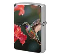 Hummingbird Hover Lighter Case Metal Double-Sided Lighter Cover Pocket Lighters Sleeve Windproof Lighters Accessories for Men Women
