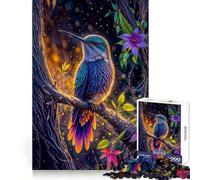 Hummingbird in A Forest Puzzles for Teenagers 1000 Piece Reason Skill Tension Relief Enjoyable Challenge Home Display (38x52cm)