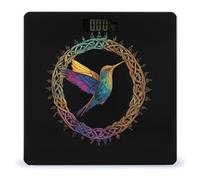 Hummingbird in An Intricate Celtic Frame Digital Bathroom Weighing Scales for Body Weight LCD Display