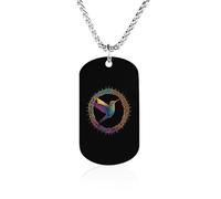 Hummingbird in An Intricate Celtic Frame Fashion Pendant Necklace Chain Personalized Graphic Jewellery