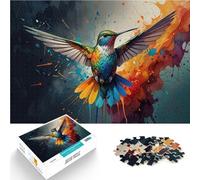 Hummingbird in Flightjigsaw 1000 pieces for teenagers Challenging Game and Family Play is ideal as a gift for the whole family 38x26cm