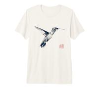 Hummingbird Japanese Kanji, Bird, Bird Watching Premium T-Shirt