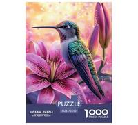 Hummingbird Jigsaw Puzzles for Adults Animal Puzzle Game 1000 Jigsaws Brain Challenge for Adults Gifts 70x50cm/1000pcs