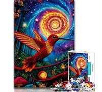 Hummingbird Jigsaw Puzzles for Adults Teenagers Jigsaws Puzzle,Help The Brain Exercise Addictive Toys to Cultivate Patience A Work of Art (50x75cm)