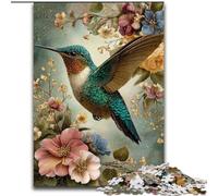 Hummingbird Jigsaw Puzzles for Adults Teenagers Jigsaws Puzzle, Perfect for Game Nights, Colorful Toy for Home Gift (26x38cm)