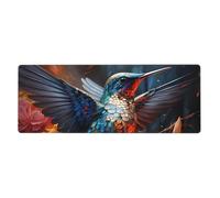 Hummingbird Keyboard pad with Non-Slip Rubber Base and Stitched Edges, Suitable for Office and Home use, 80 x 30 cm.